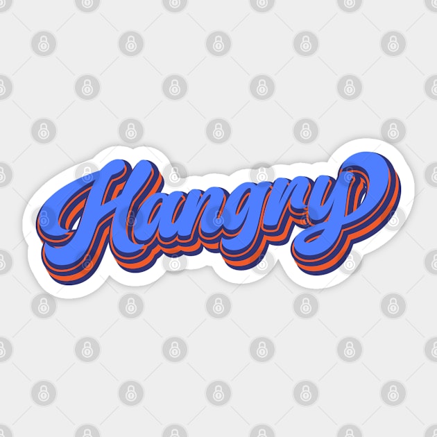 Hangry Sticker by Leo Stride